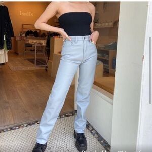 Agolde 90s Pinch Waist Recycled Leather Pants NWT